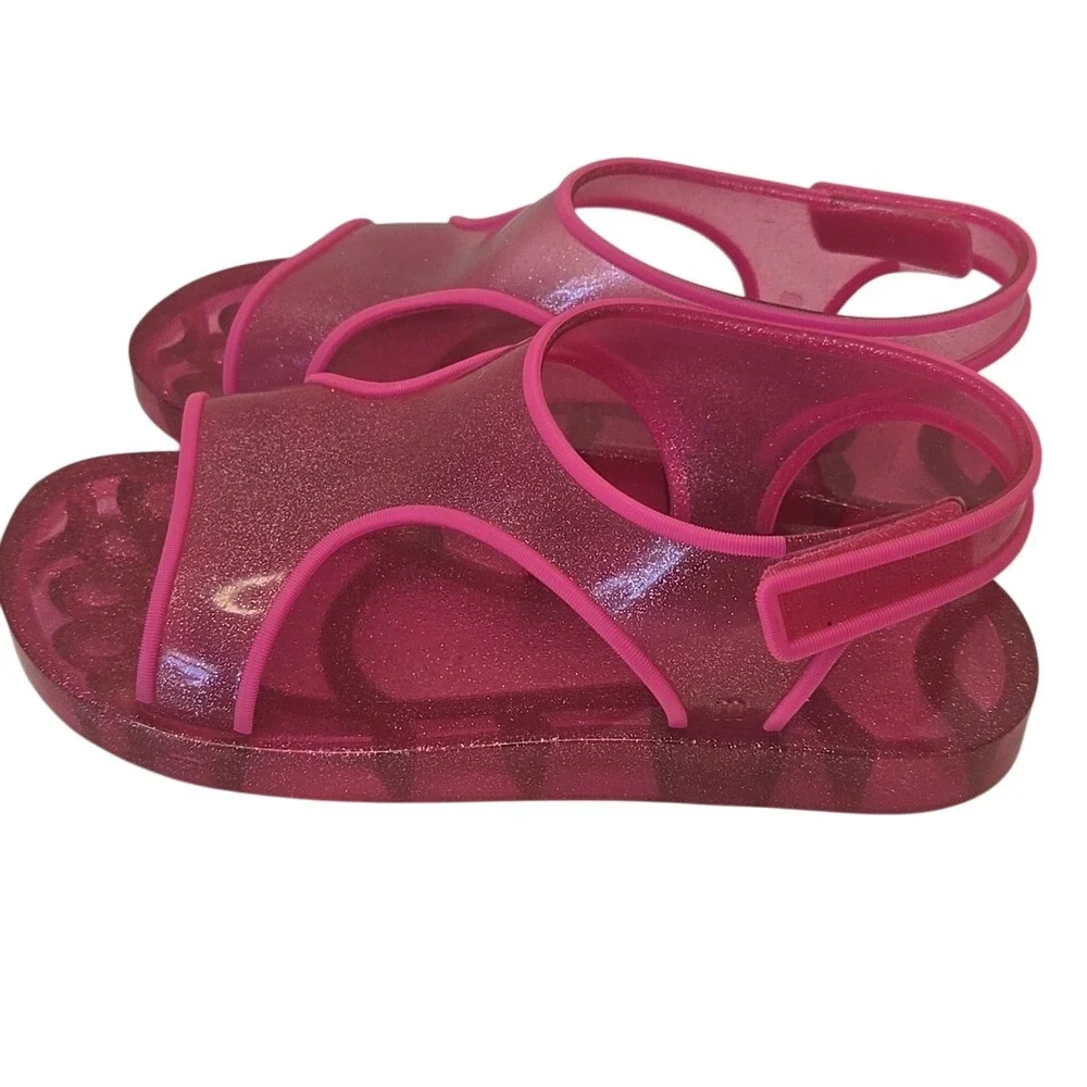 Mini Melissa Grendene Girl's‎ Ankle-Strap Flat Sandal Pink Jelly - Size 4